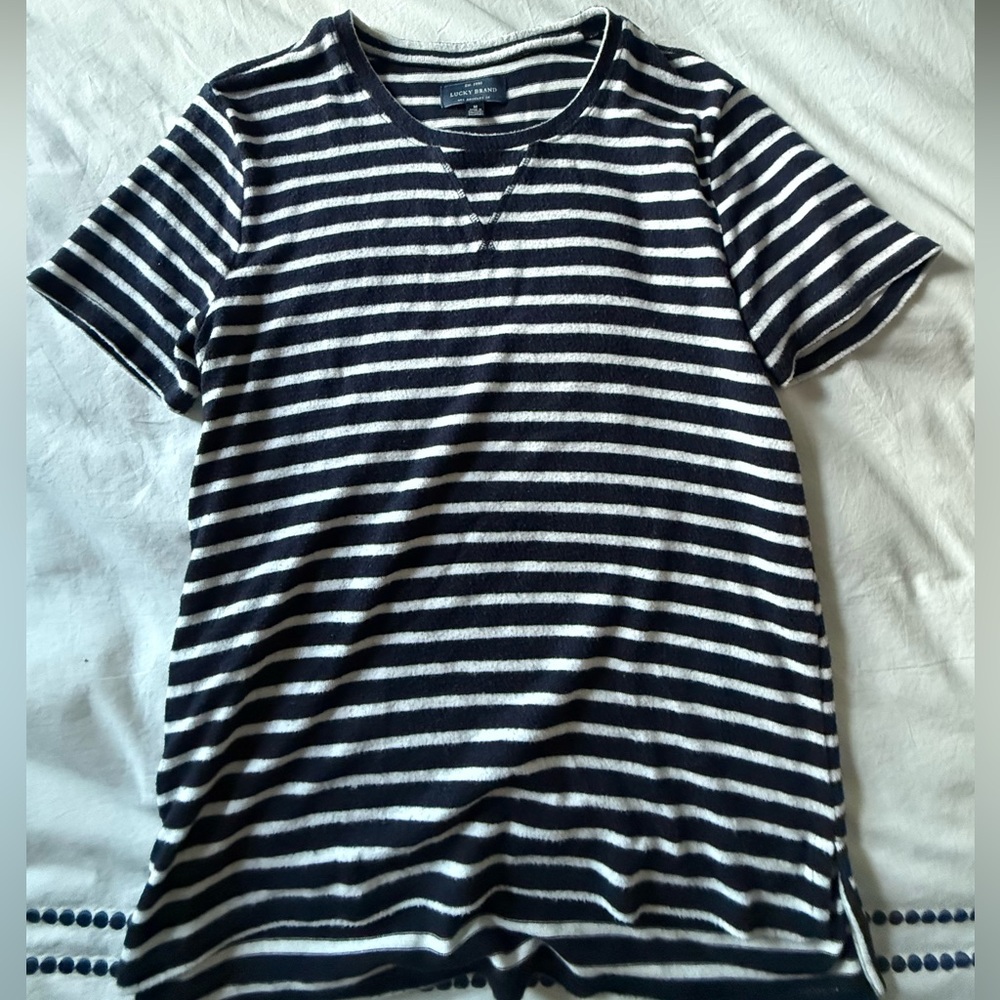 Lucky Brand Navy/White Stripe Shirt